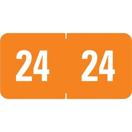 Smead Year Labels, ETS 2024, Color-coded, 1inx1/2in, OE SMD67924